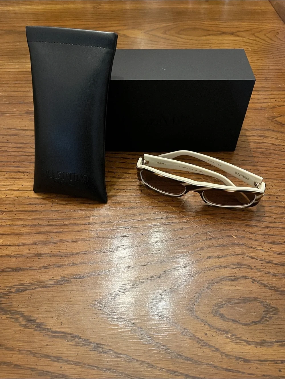 Valentino Square Tinted Sunglasses with case, new without tags
